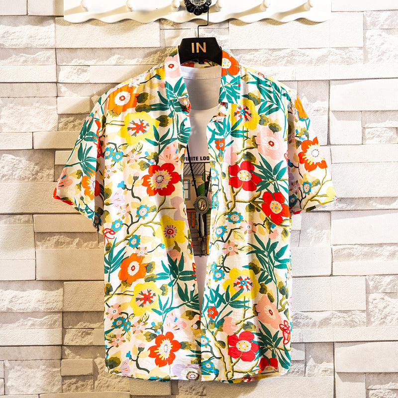 Fashion Casual Floral Shirt For Men