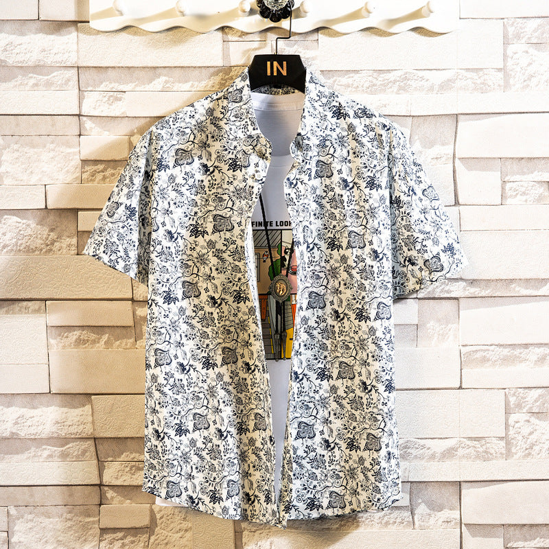 Fashion Casual Floral Shirt For Men